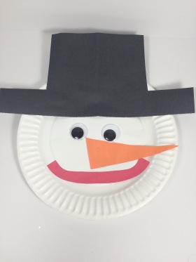 Snowman craft for speech therapy
